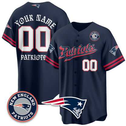 Custom NE Born x Raised Baseball Jersey - All Stitched