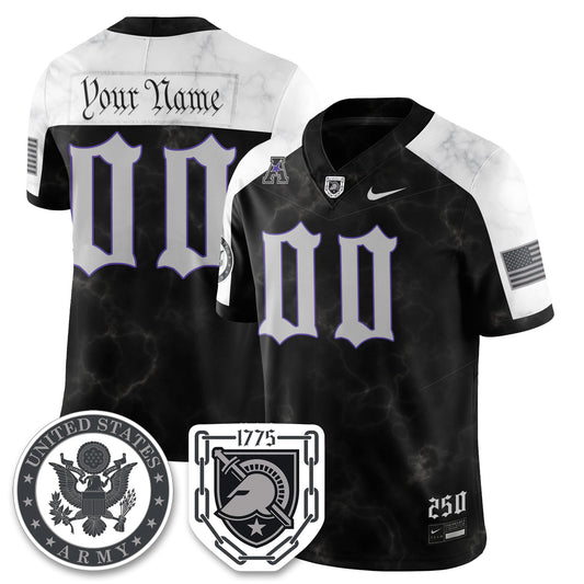 Army Black Knights Vapor Limited Custom Jersey - 250 Years of Service and Sacrifice - All Stitched