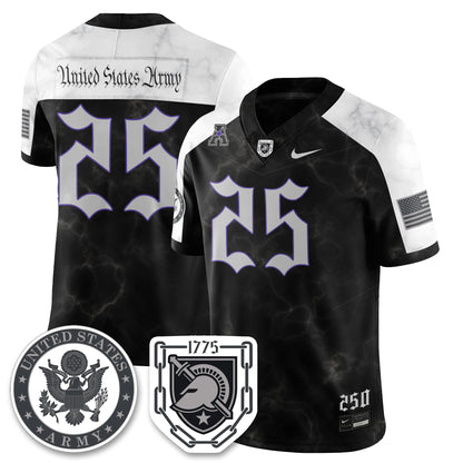 Army Black Knights Vapor Limited Jersey - 250 Years of Service and Sacrifice - All Stitched