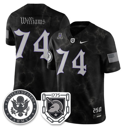 Army Black Knights Vapor Limited Jersey - 250 Years of Service and Sacrifice - All Stitched