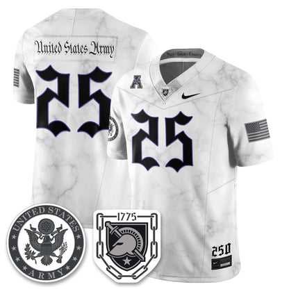 Army Black Knights Vapor Limited Jersey - 250 Years of Service and Sacrifice - All Stitched