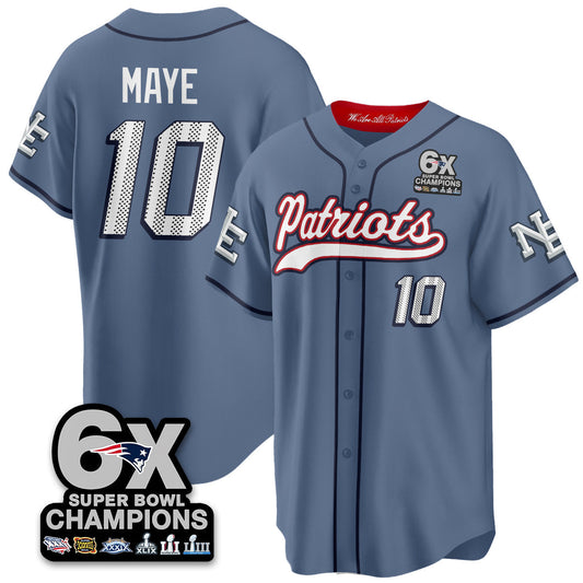NE 6-Time Champions Patch Baseball Edition - Stitched (2)
