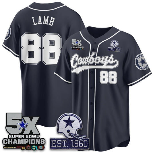 DAL 5-Time Champions Patch Baseball Edition - Stitched (2)