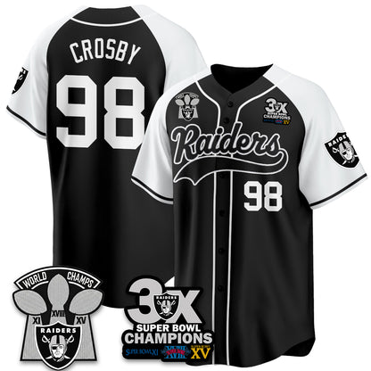 LVR 3-Time Champions Patch Limited Baseball Jersey - All Stitched
