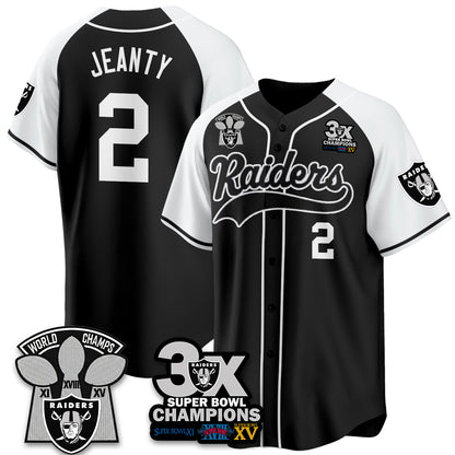LVR 3-Time Champions Patch Limited Baseball Jersey - All Stitched