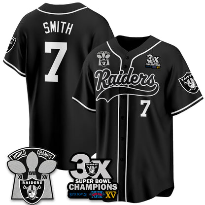 LVR 3-Time Champions Patch Limited Baseball Jersey - All Stitched