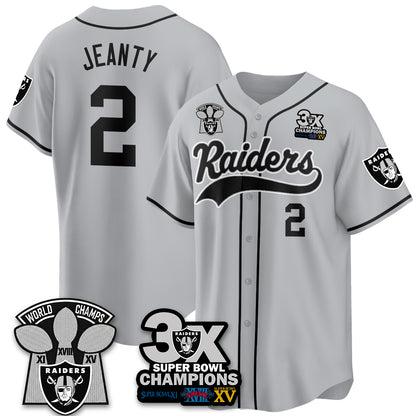 LVR 3-Time Champions Patch Limited Baseball Jersey - All Stitched