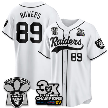 LVR 3-Time Champions Patch Limited Baseball Jersey - All Stitched