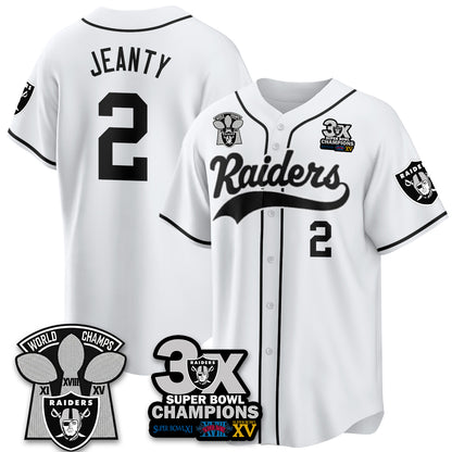 LVR 3-Time Champions Patch Limited Baseball Jersey - All Stitched