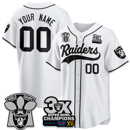 LVR 3-Time Champions Patch Limited Baseball Jersey - All Stitched