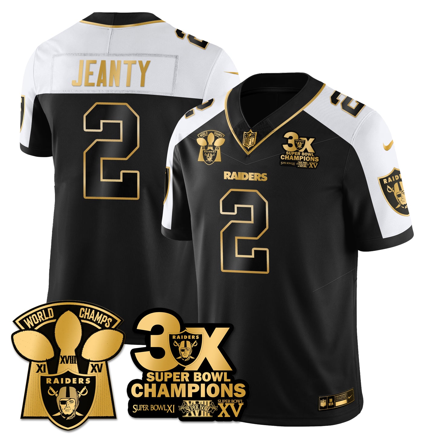 LVR 3-Time Champions Patch Vapor Limited Jersey - All Stitched