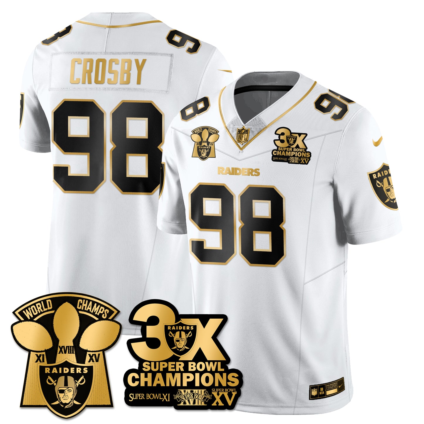 LVR 3-Time Champions Patch Vapor Limited Jersey - All Stitched