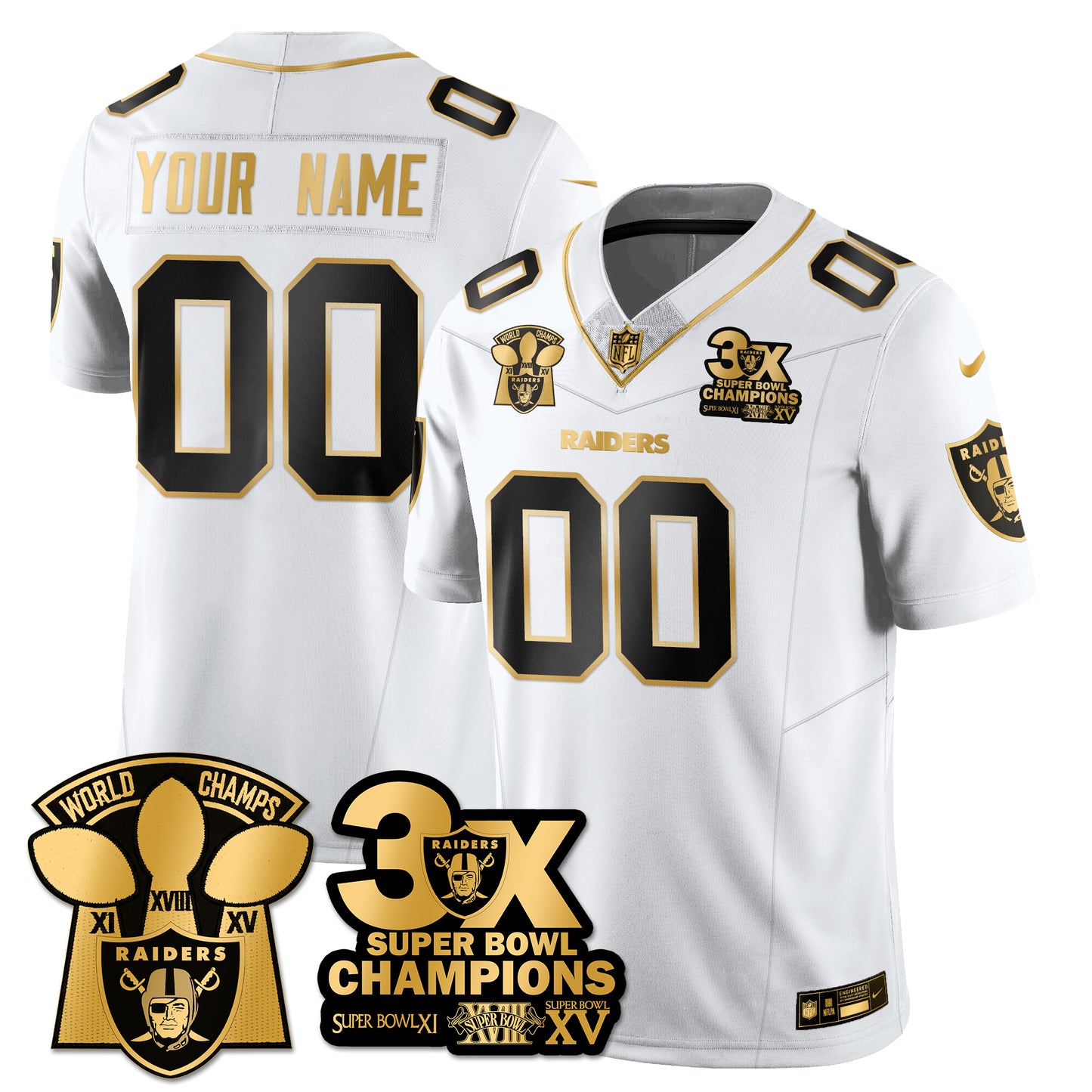 LVR 3-Time Champions Patch Vapor Limited Jersey - All Stitched