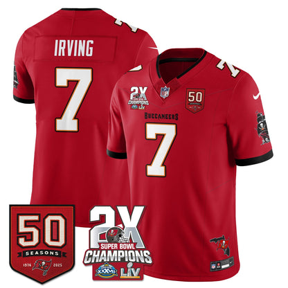 TB 2-Time Champions Patch Vapor Limited Jersey - All Stitched