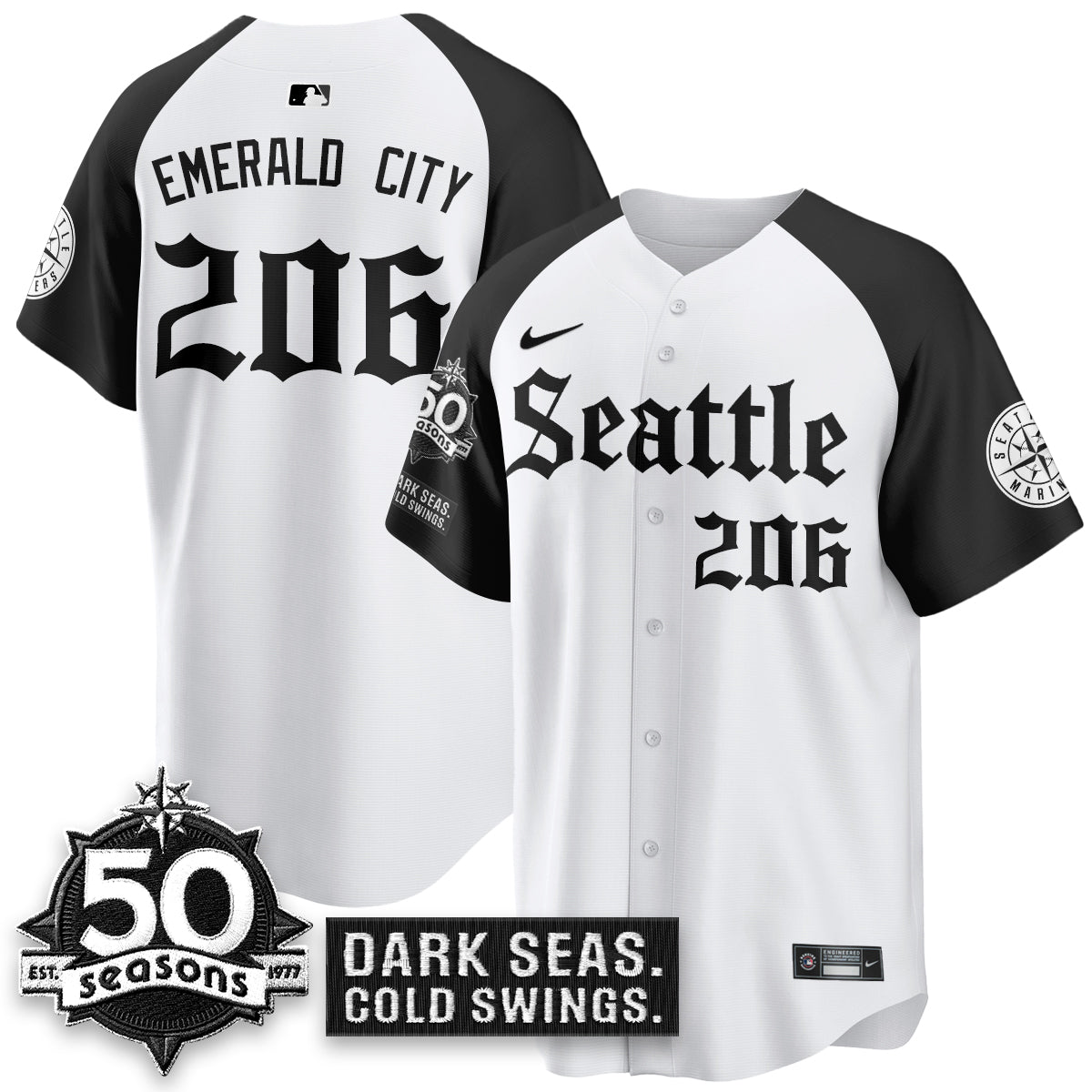 SEA 'Gothic Edition' Vapor Premier Limited Jersey - 50th Anniversary - All Stitched