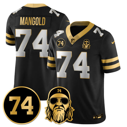 NYJ Vapor Limited Jersey - Nick Mangold Patch - All Stitched