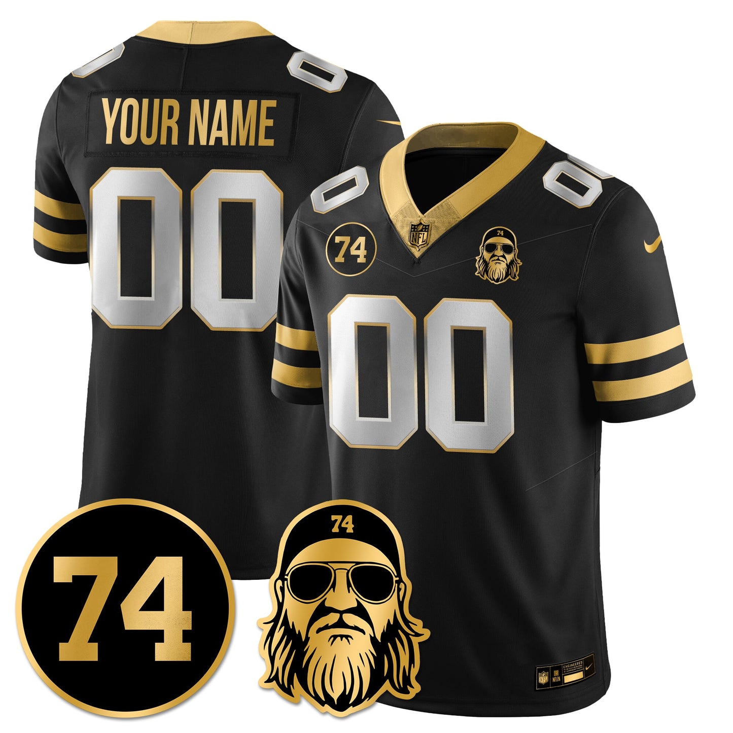 NYJ Vapor Limited Custom Jersey - Nick Mangold Patch - All Stitched