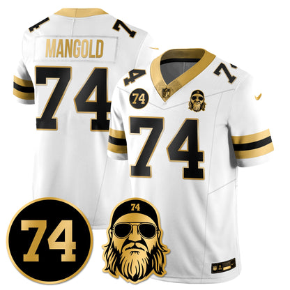NYJ Vapor Limited Jersey - Nick Mangold Patch - All Stitched