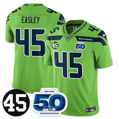 Men'sSEA Vapor Limited Jersey - Honor Kenny Easley - All Stitched