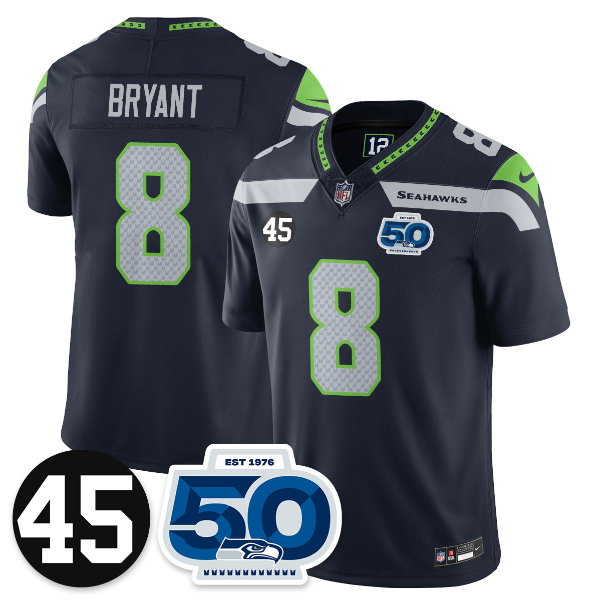 Men'sSEA Vapor Limited Jersey - Honor Kenny Easley - All Stitched