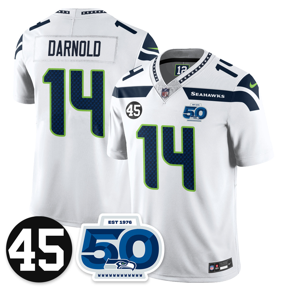 Men'sSEA Vapor Limited Jersey - Honor Kenny Easley - All Stitched