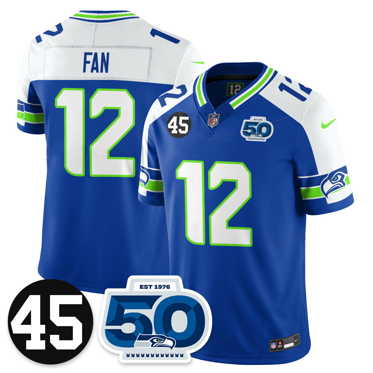 Seattle Seahawks Vapor Limited Jersey - Honor Kenny Easley - All Stitched