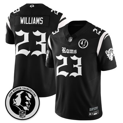 LAR Gothic Vapor Limited Jersey - John Madden Patch - All Stitched