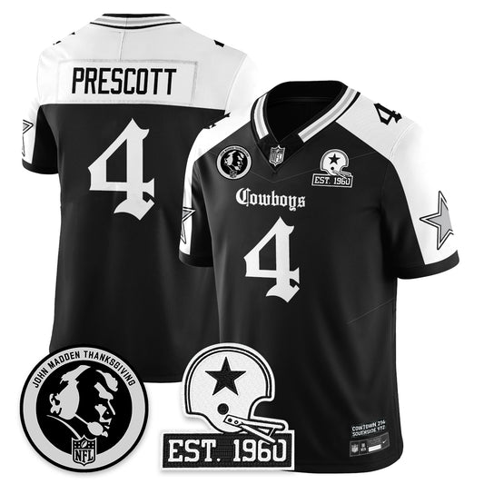 DAL Gothic Vapor Limited Jersey - John Madden Patch - Stitched