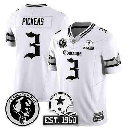 DAL Gothic Vapor Limited Jersey - John Madden Patch - All Stitched