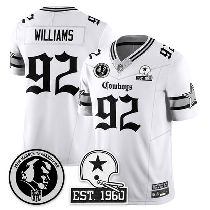 DAL Gothic Vapor Limited Jersey - John Madden Patch - All Stitched