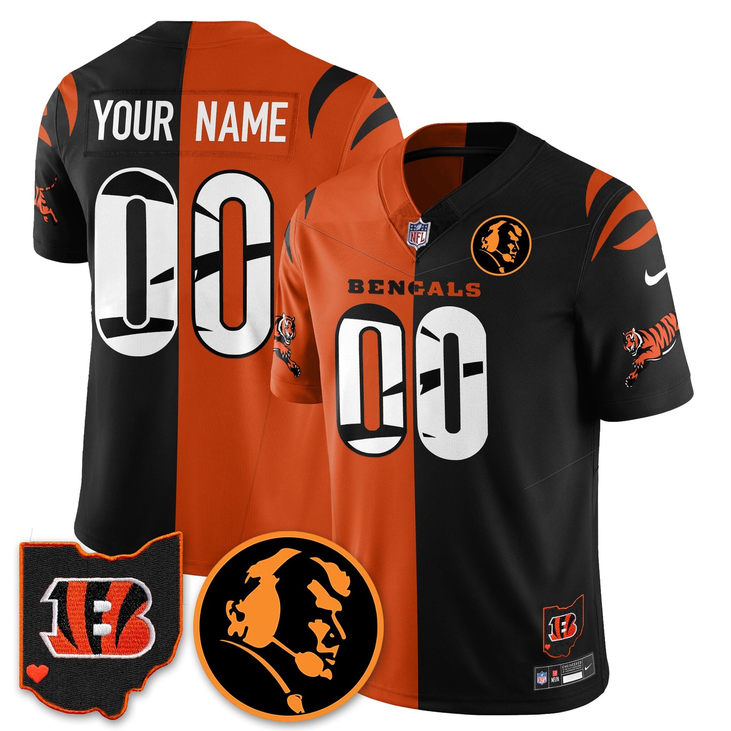CIN Vapor Limited Custom Jersey - John Madden Patch - All Stitched