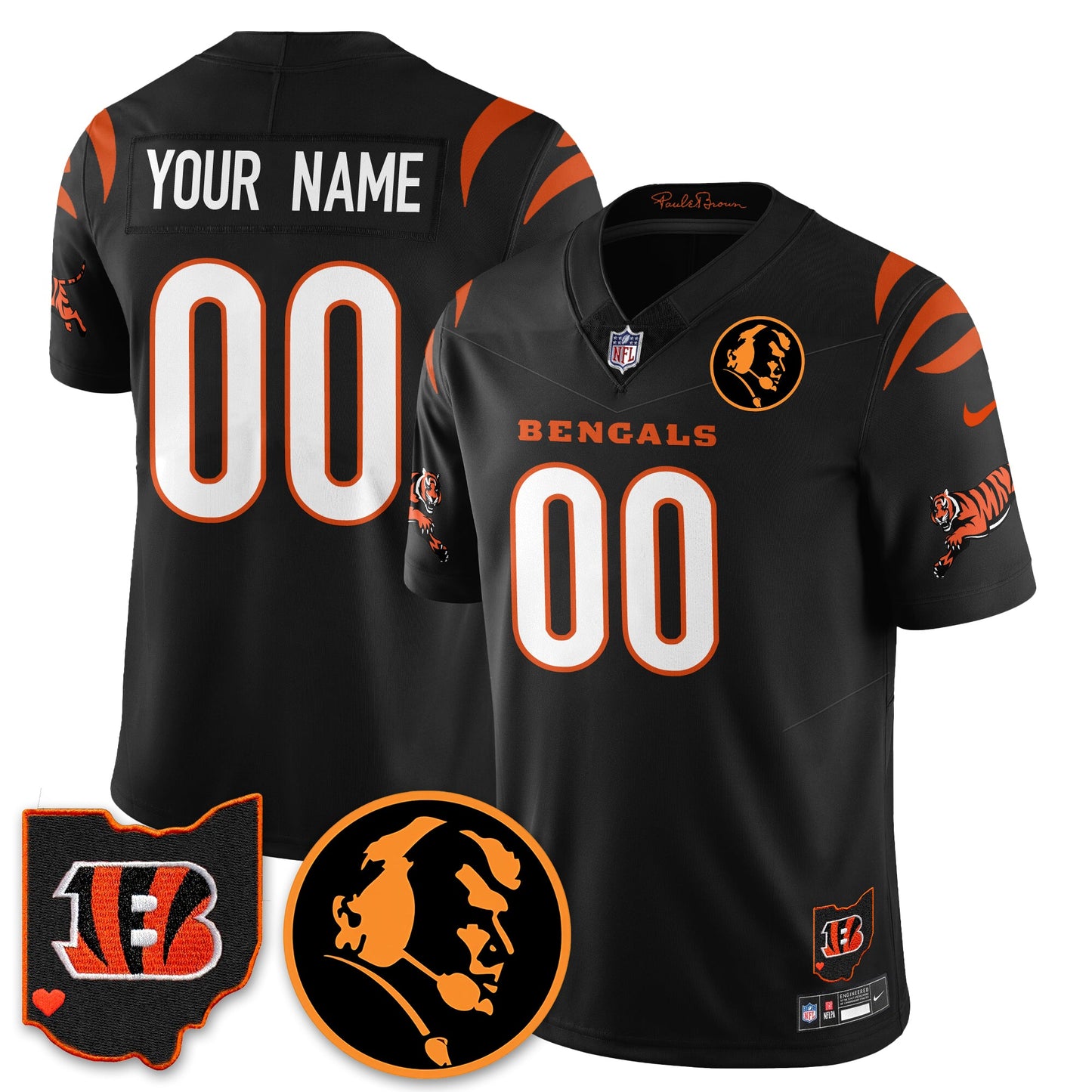 CIN Vapor Limited Custom Jersey - John Madden Patch - All Stitched