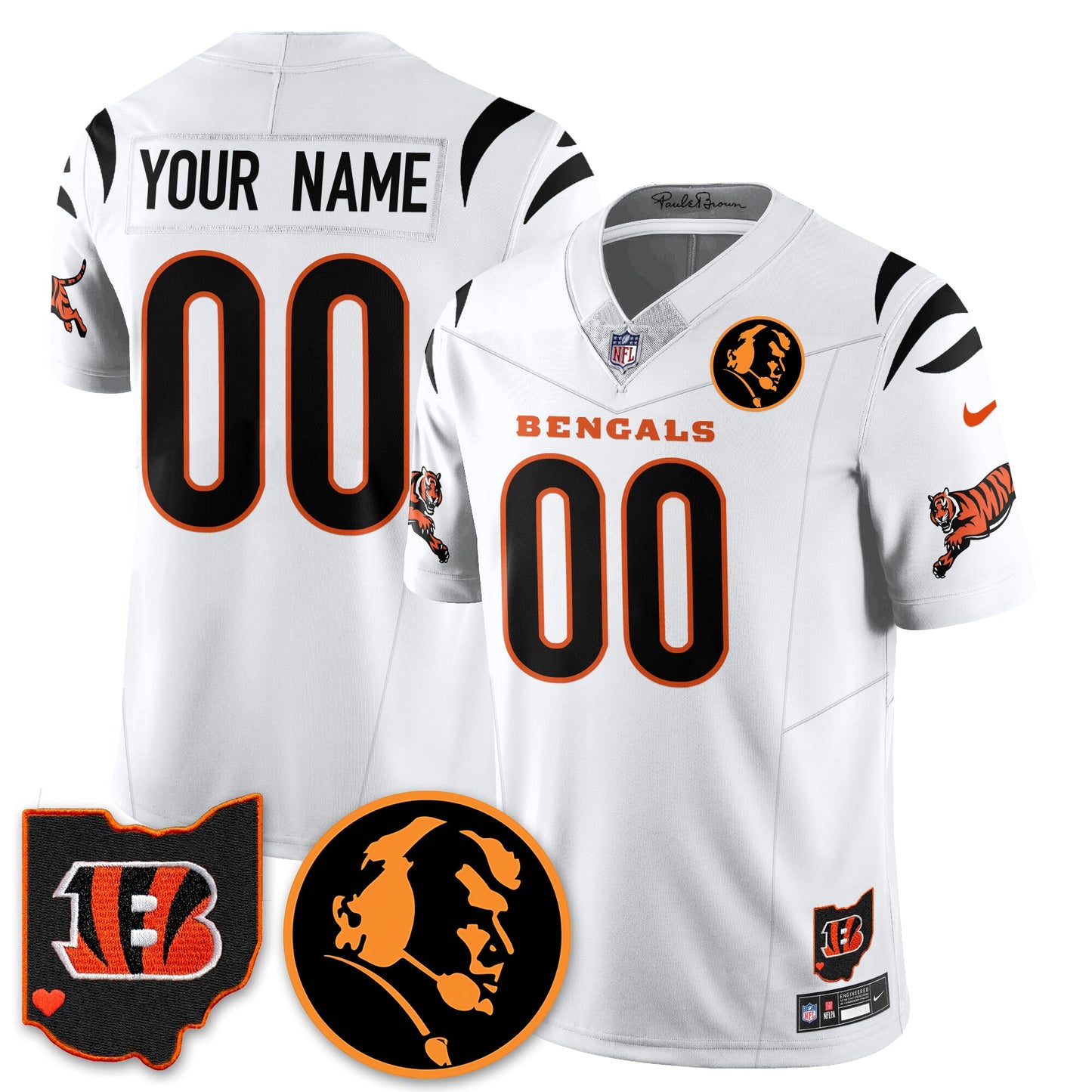 CIN Vapor Limited Custom Jersey - John Madden Patch - All Stitched
