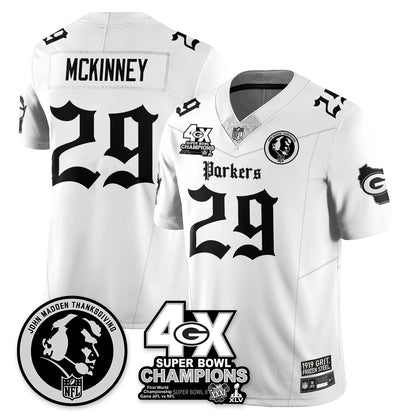 GB Gothic Vapor Limited Jersey - John Madden Patch - All Stitched