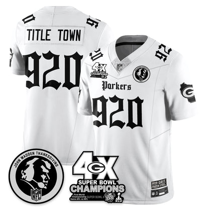 GB Gothic Vapor Limited Jersey - John Madden Patch - All Stitched