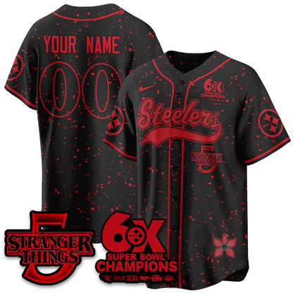 PIT Stranger Things Vapor Limited Baseball Custom Jersey - All Stitched