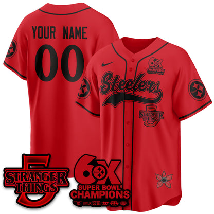 PIT Stranger Things Vapor Limited Baseball Custom Jersey - All Stitched