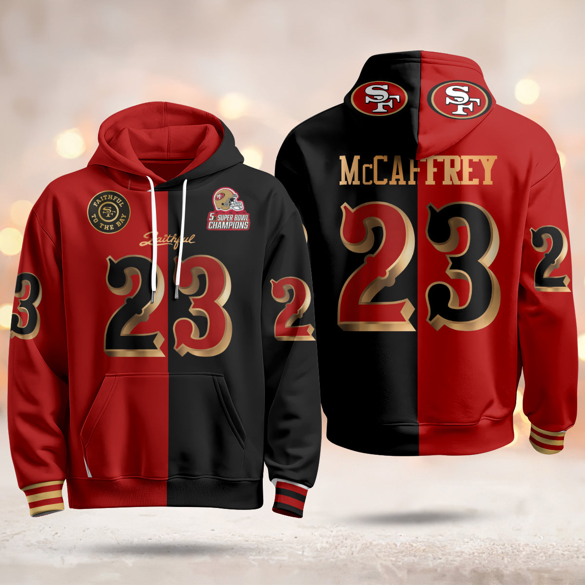 SF Rivalries 5x Champions & Faithful To The Bay Vapor Limited Hoodie - Stitched