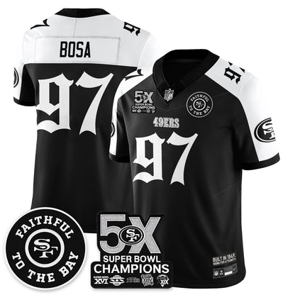 SF 5-Time Champions Gothic Vapor Limited Jersey - All Stitched