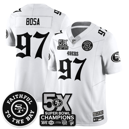 SF 5-Time Champions Gothic Vapor Limited Jersey - All Stitched