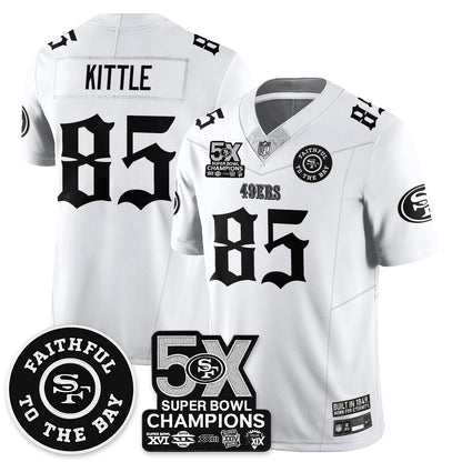 SF 5-Time Champions Gothic Vapor Limited Jersey - All Stitched