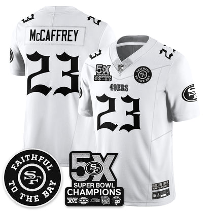 SF 5-Time Champions Gothic Vapor Limited Jersey - All Stitched