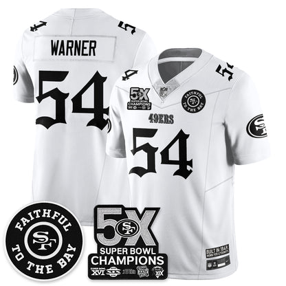 SF 5-Time Champions Gothic Vapor Limited Jersey - All Stitched
