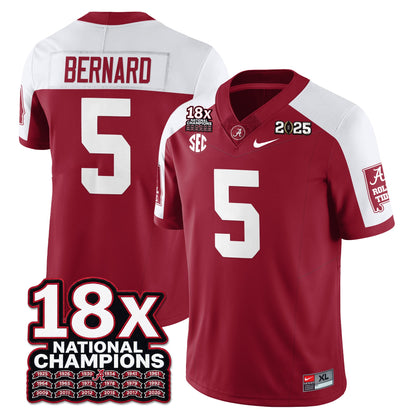 BAMA 18x-Time National Champions Vapor Limited Football Jersey - All Stitched