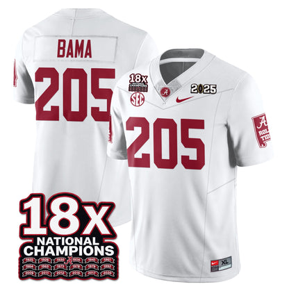 BAMA 18x-Time National Champions Vapor Limited Football Jersey - All Stitched