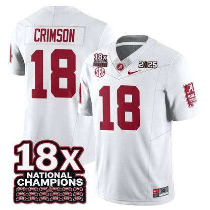 BAMA 18x-Time National Champions Vapor Limited Football Jersey - All Stitched