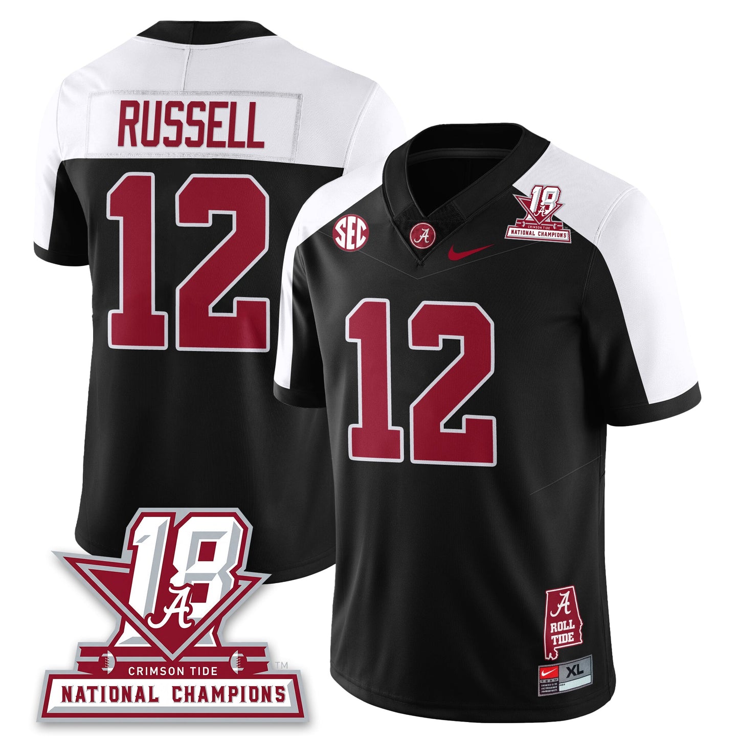 BAMA 18x-Time National Champions Vapor Limited Jersey - All Stitched