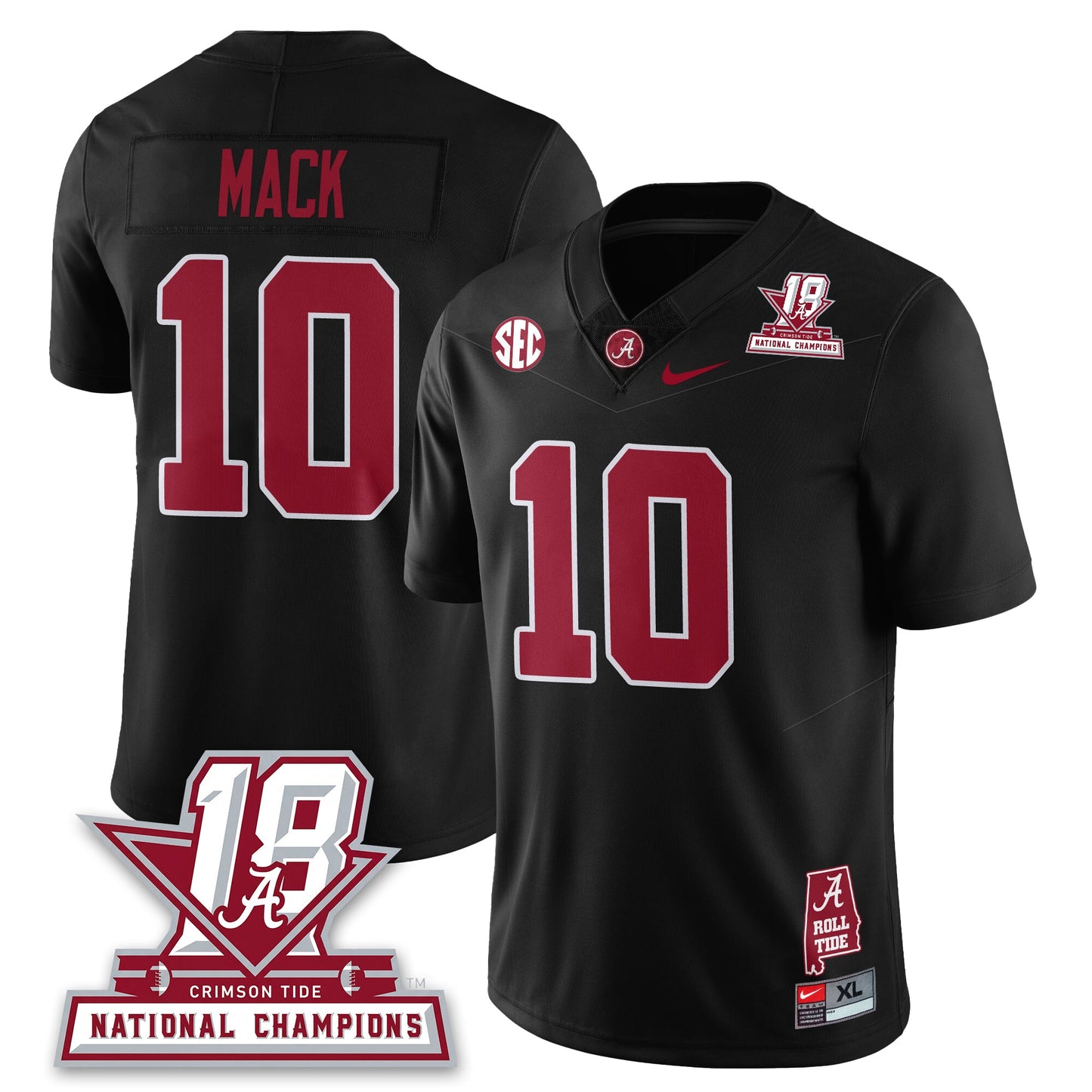 BAMA 18x-Time National Champions Vapor Limited Jersey - All Stitched