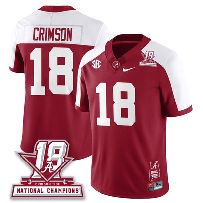 BAMA 18x-Time National Champions Vapor Limited Jersey - All Stitched