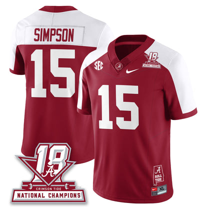 BAMA 18x-Time National Champions Vapor Limited Jersey - All Stitched